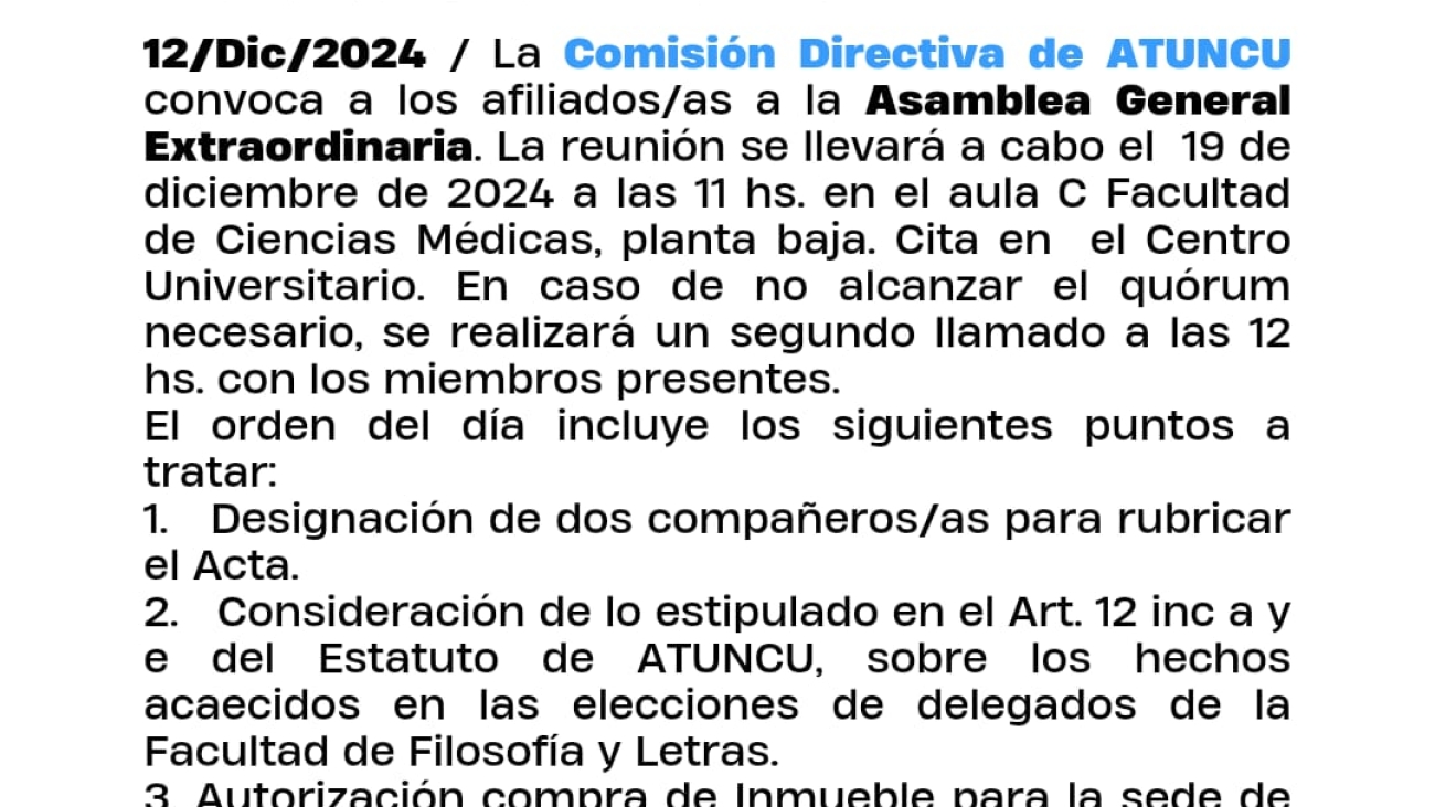 asamblea general
