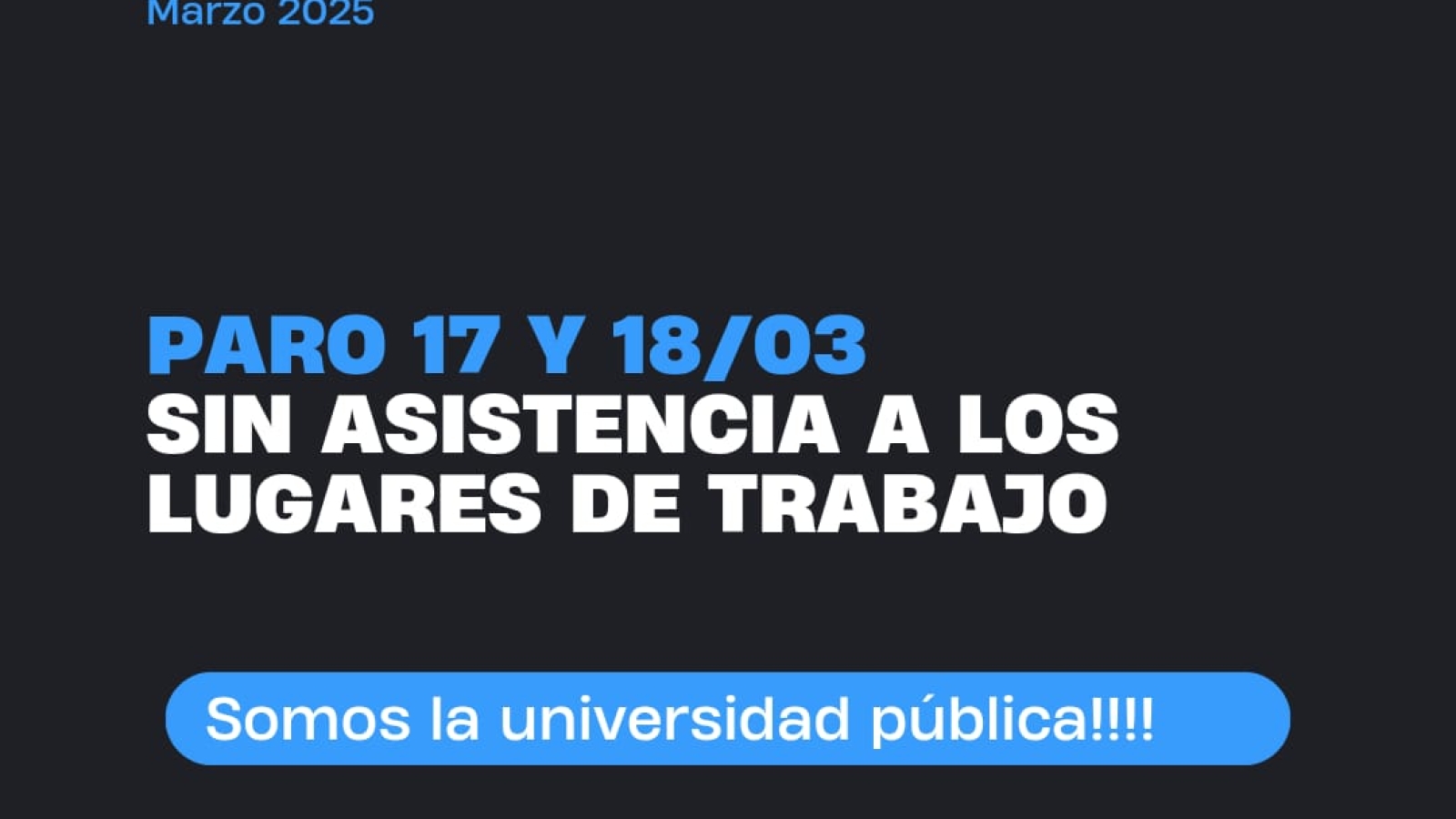 PARO MARZO